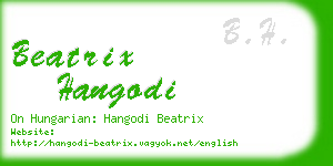 beatrix hangodi business card